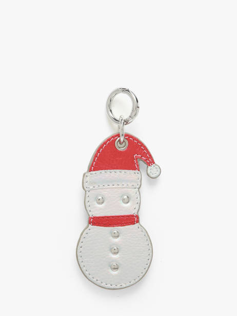 Bag Charm Sneeuwman Leder Paul marius Rood breloque BRELOBON